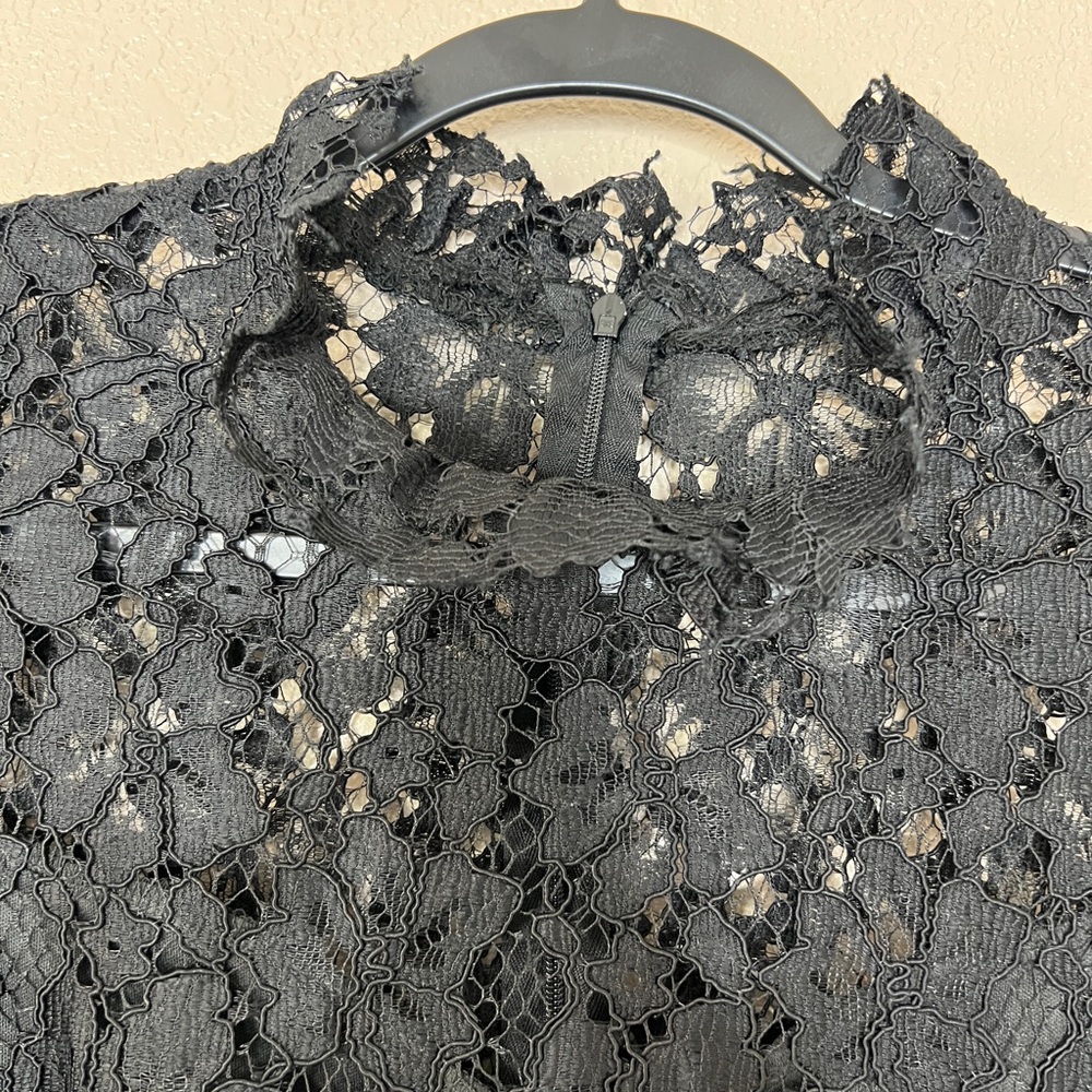 Enfocus Studio Black Floral Lace Dress - Picture 6 of 8